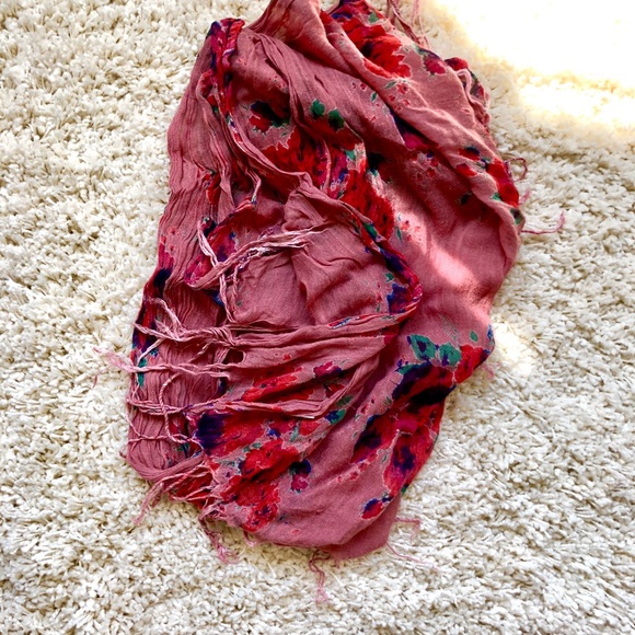 Boho scarf roses floral - Picture 3 of 3